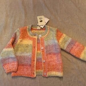 Tucker + Tate rainbow sweater cardigan